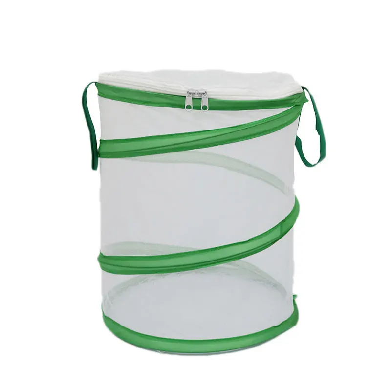 Мини-клетка для обитания бабочки цилиндрическая всплывающая сетка террариума с