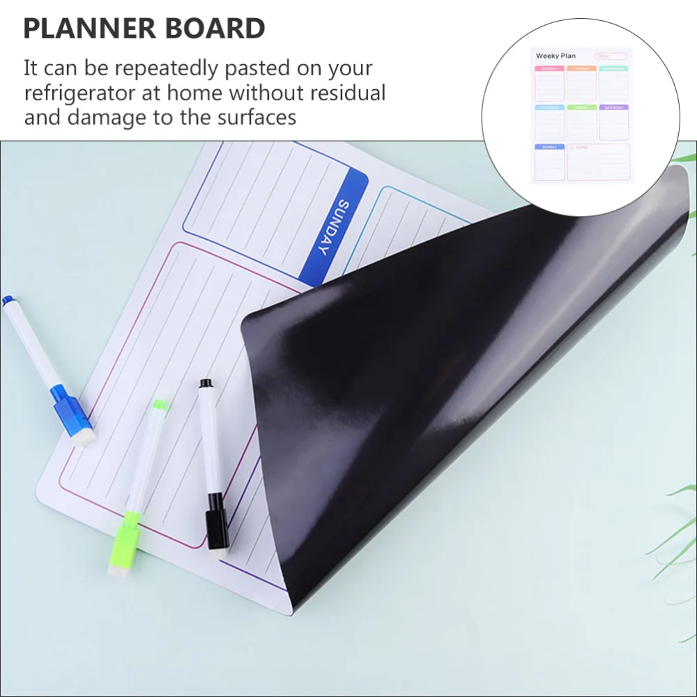 

1 Set Fridge Magnetic Message Board Magnet Note Board Erasable Reminding Board