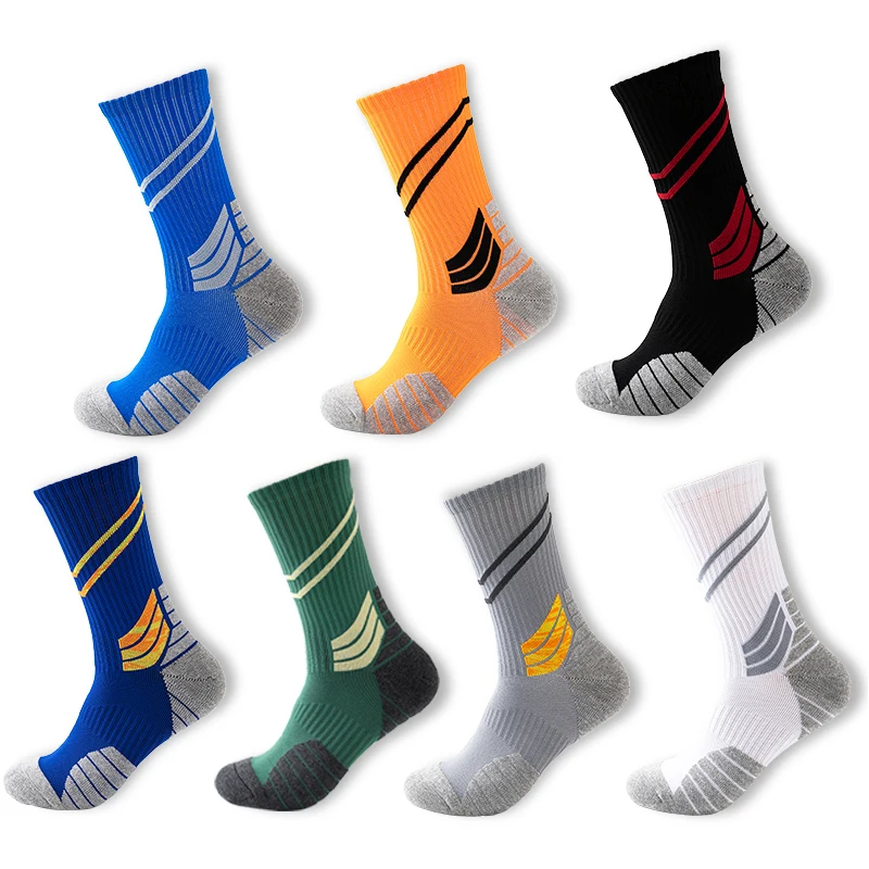 

Men Outdoor Sports Elite Basketball Socks Fitness Running Cycling Compression Cotton Towel Bottom Thermal Socks