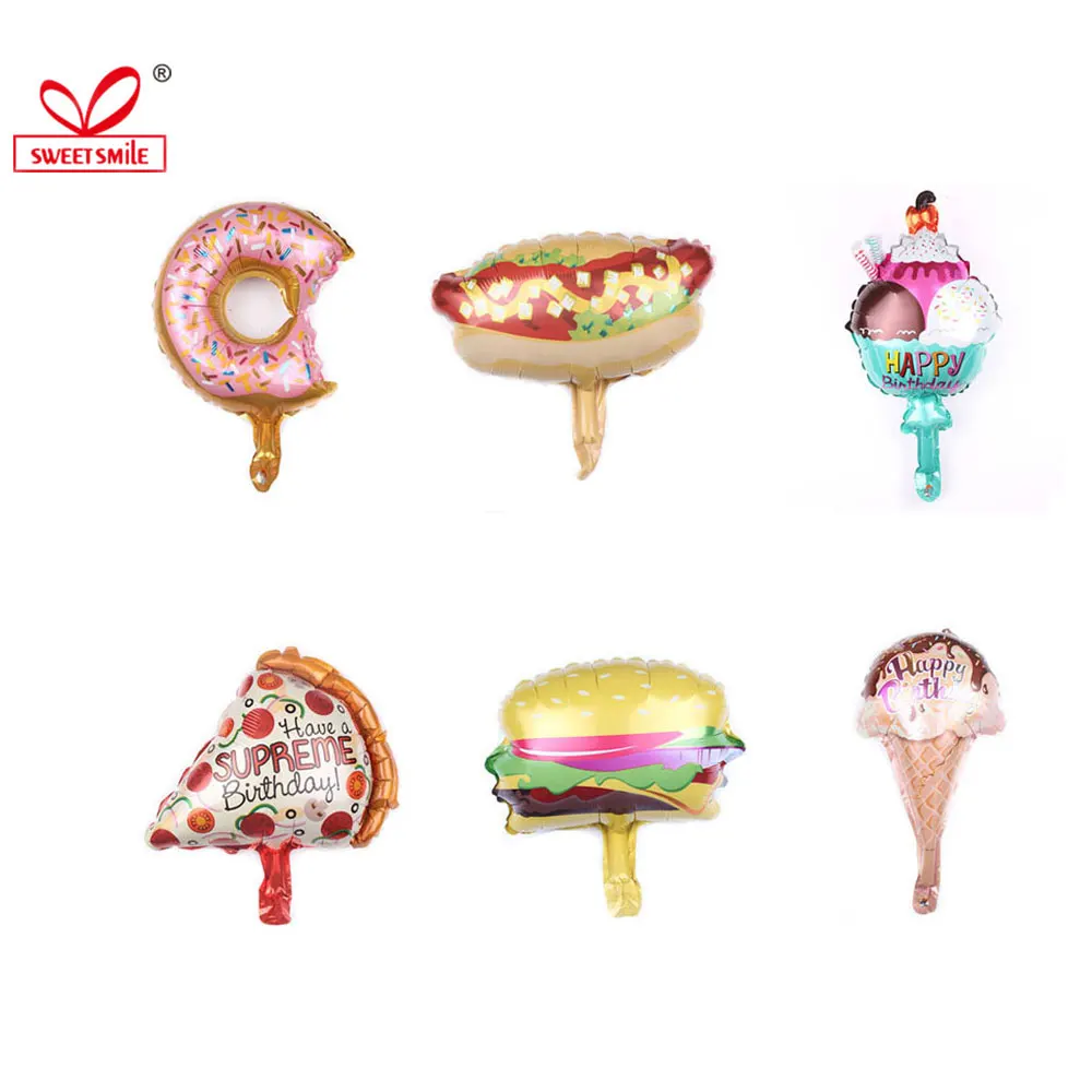 16 дюймов для гурманов бургер пицца фольга Воздушные шары Декорации с днем