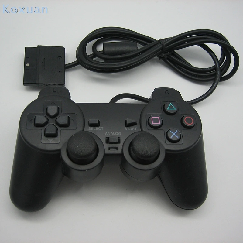 Проводной игровой контроллер 1 шт. геймпад с двойной вибрацией прозрачный для PS2