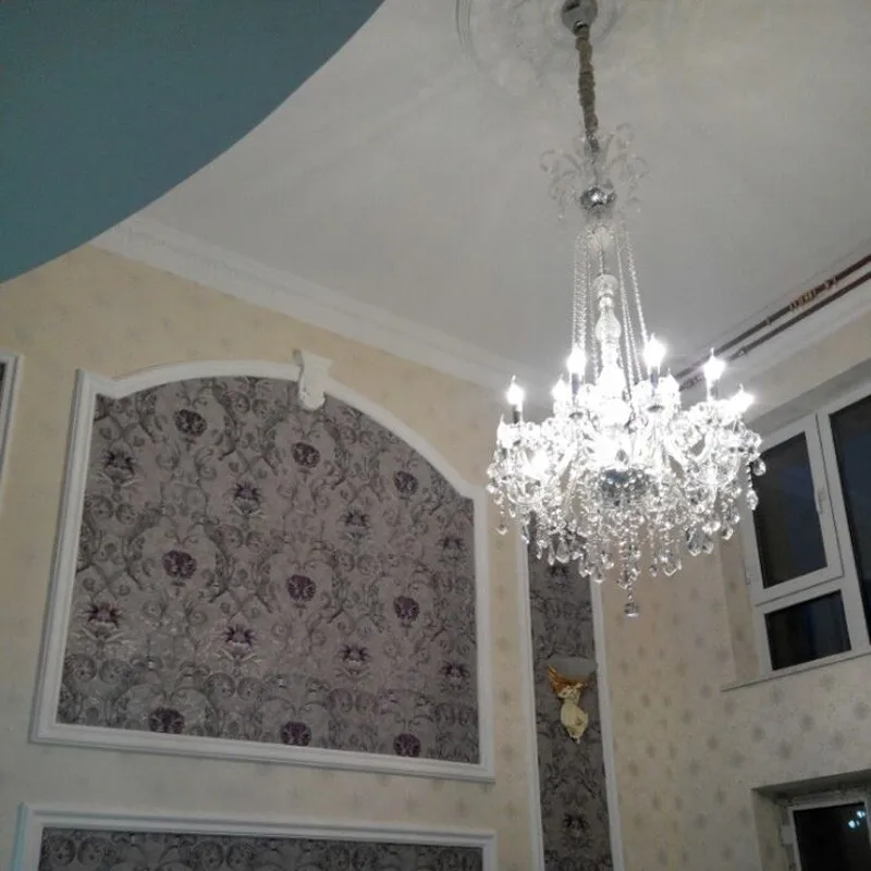 

Large Stair Chandelier lighting for Living room Bedroom Hall Hotel lustres para sala de jant Indoor home murano glass chandelier