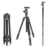 neewer aluminum alloy 64 inches162 centimeters camera travel tripod monopod with 360 degree ball head for canon video camera