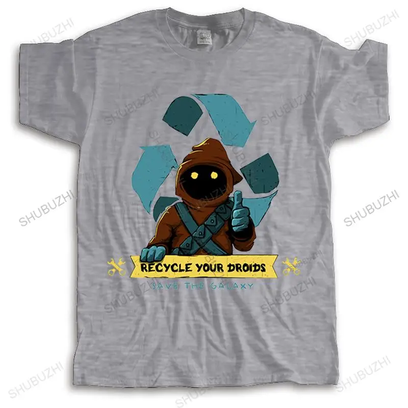

summer vintage t shirts New t-shirt cotton tops for men Recycle your droids - Jawa men's fashion tee-shirt unisex tees oversized