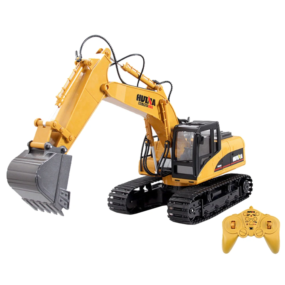 Huina 1550 1/14 Радиоуправляемый строительный Игрушечный Грузовик Экскаватор с