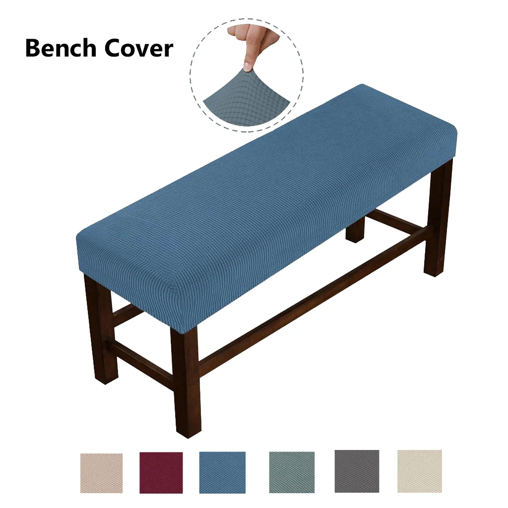 Assento de banco almofada slipcover capa retângulo protetor removível lavável