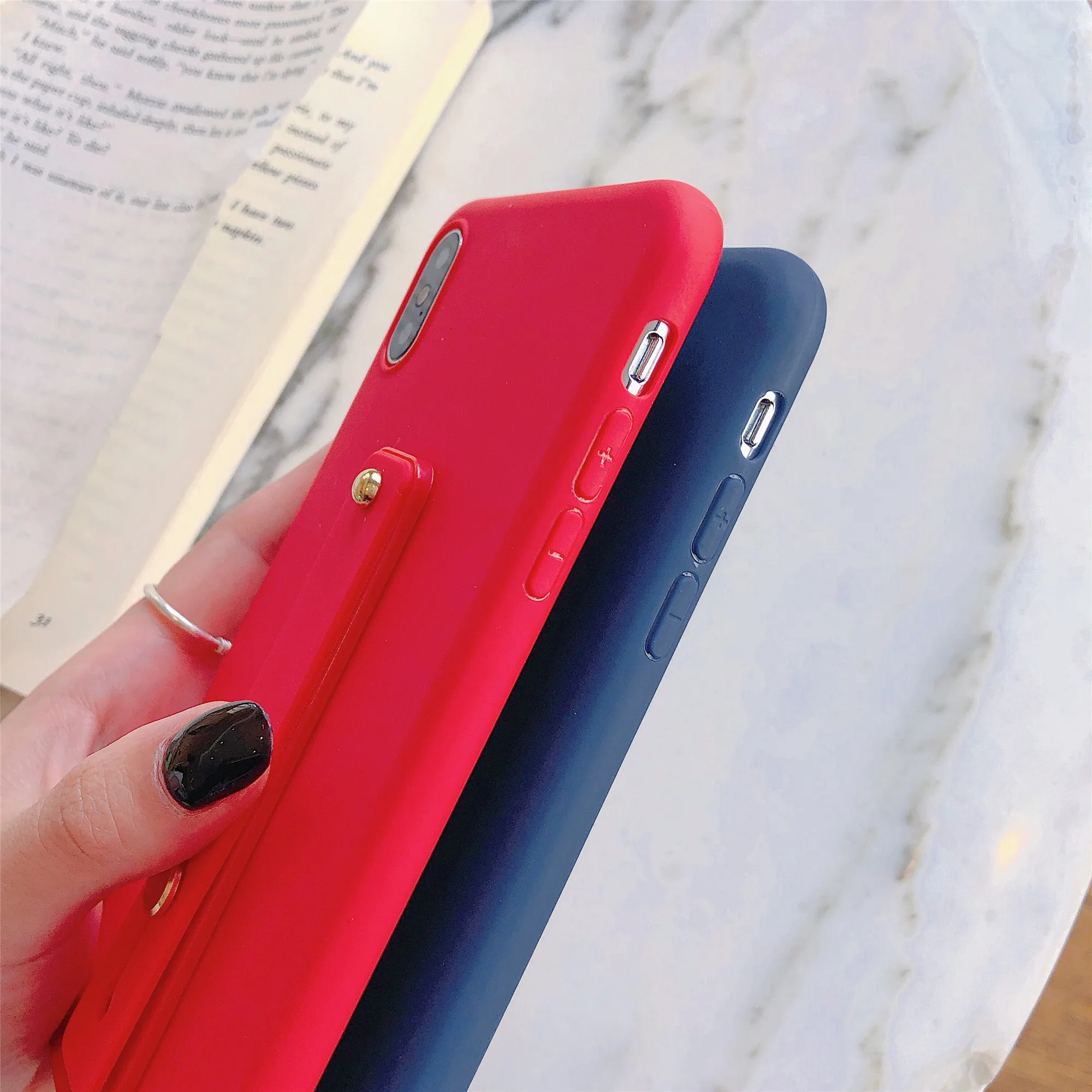 Чехол-держатель для телефона карамельного цвета huawei Y9 2019 чехол Y7 Prime Y5 Y6 Y7pro 2018