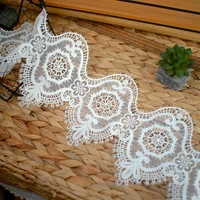 mesh embroidery lace trim off white diy craft materials clothing accessories lace embroidery