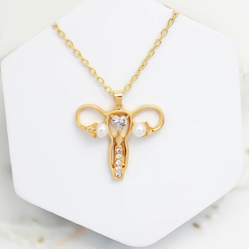 Ожерелье женское из металлического сплава ювелирное изделие под золото с