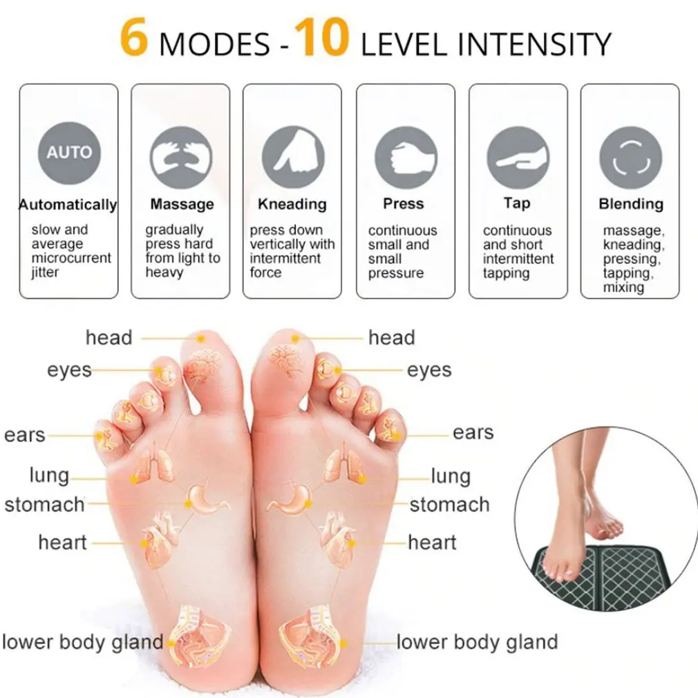 

Intelligent Household Foot Pad Massager Blood Circulation Machine Automatic Foot Vibration Massage Machine