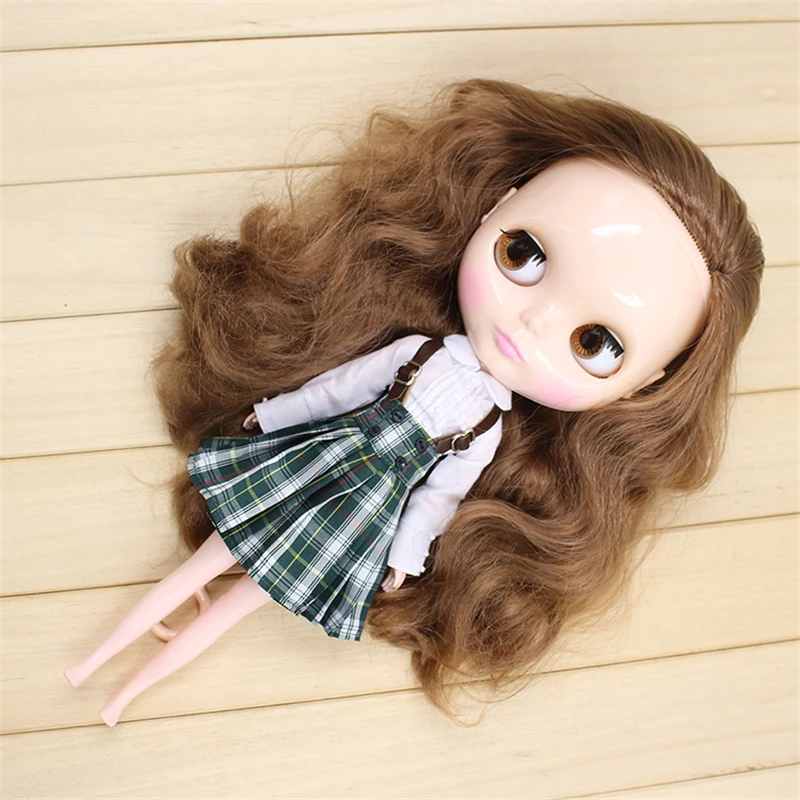 Кукольная одежда ICY DBS Blyth костюм для кампуса Униформа зеленое платье игрушечный