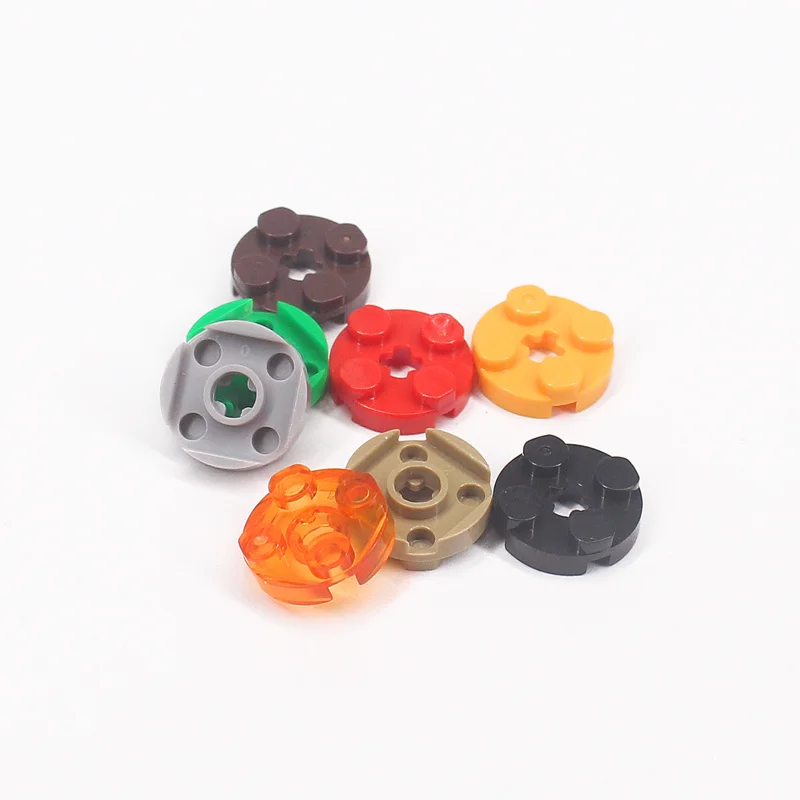 

Plate 2x2 Round with Axle Hole (with Axle Hole) 4032 MOC Building Block Brick Parts 50pcs/lot