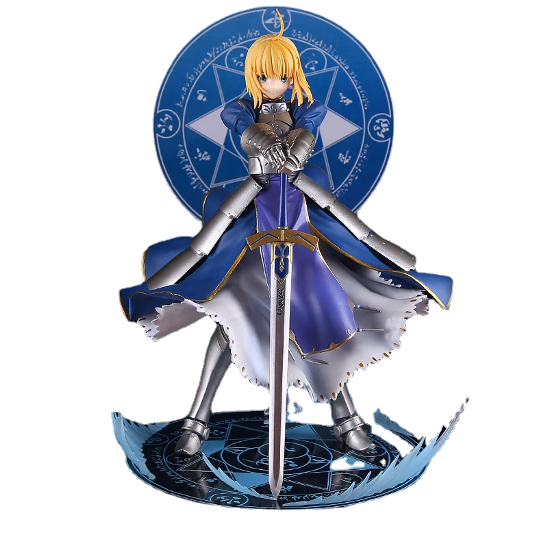 

Коллекционная декоративная игрушка 23 см в масштабе 1:7, аниме экшн-фигурка Fate/stay Night зеркальная подвеска, сабля, король рыцарей