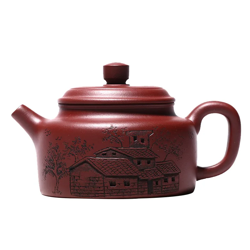 

Hollow German Kettle Zisha Teapot Yixing Handmade Pot Kung-fu Teaware Purple Clay Drinkware For Puer Green Black Chinese Tea