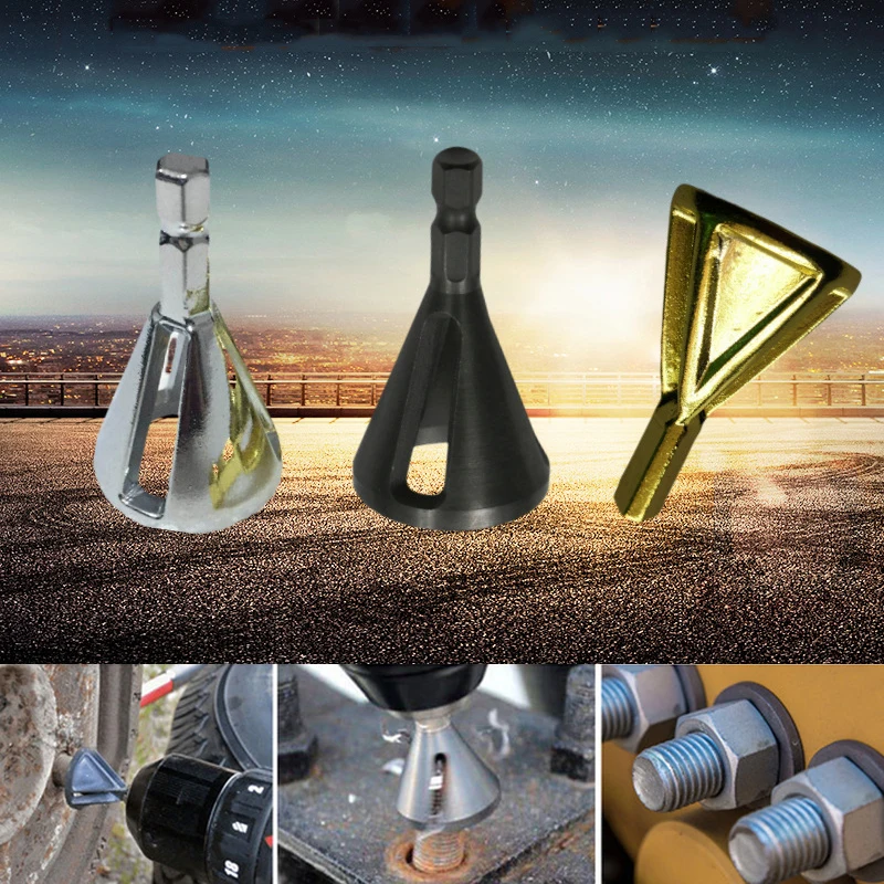 Треугольная ручка с шестью отверстиями инструмент для удаления заусенцев сверло