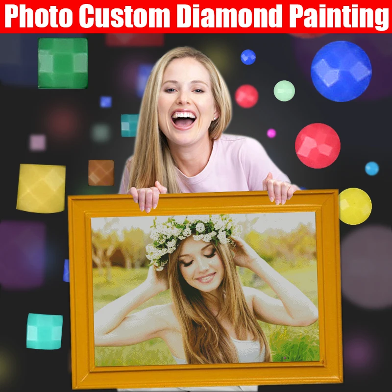 

Diamond Painting 5D DIY Picture of Rhinestones Diamond Embroidery 3D Cross Stitch Home Wedding Decoration Photo Custom