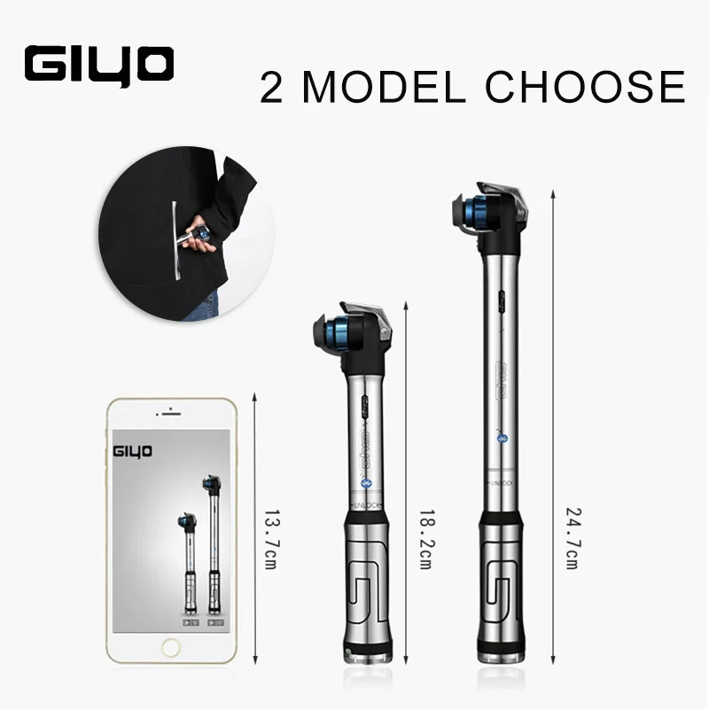 GIYO велосипедный насос электрический насос давление воздуха 120PSI беспроводной Смарт Bluetooth воздушный насос клапан Schrader Presta велосипедный насос