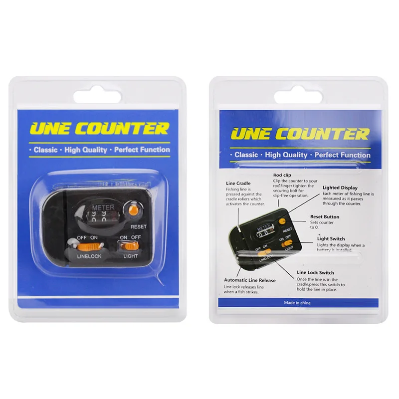 

Fishing Line Length Counter Fishing Line Counter Full-featured Equipped with Light Professional Fishing Tackle Tool Pesca
