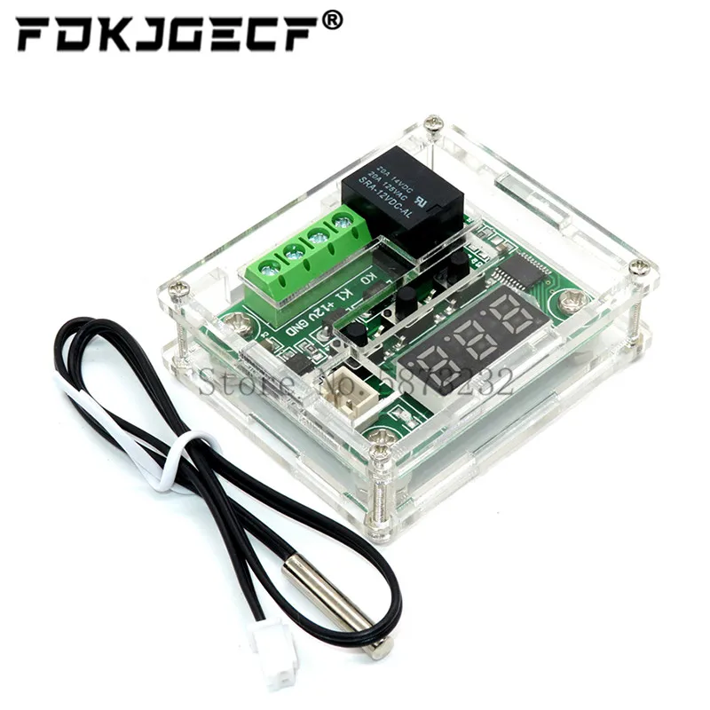 W1209 50 100C DC 12V цифровой регулятор температуры Термостат Регулятор термостат
