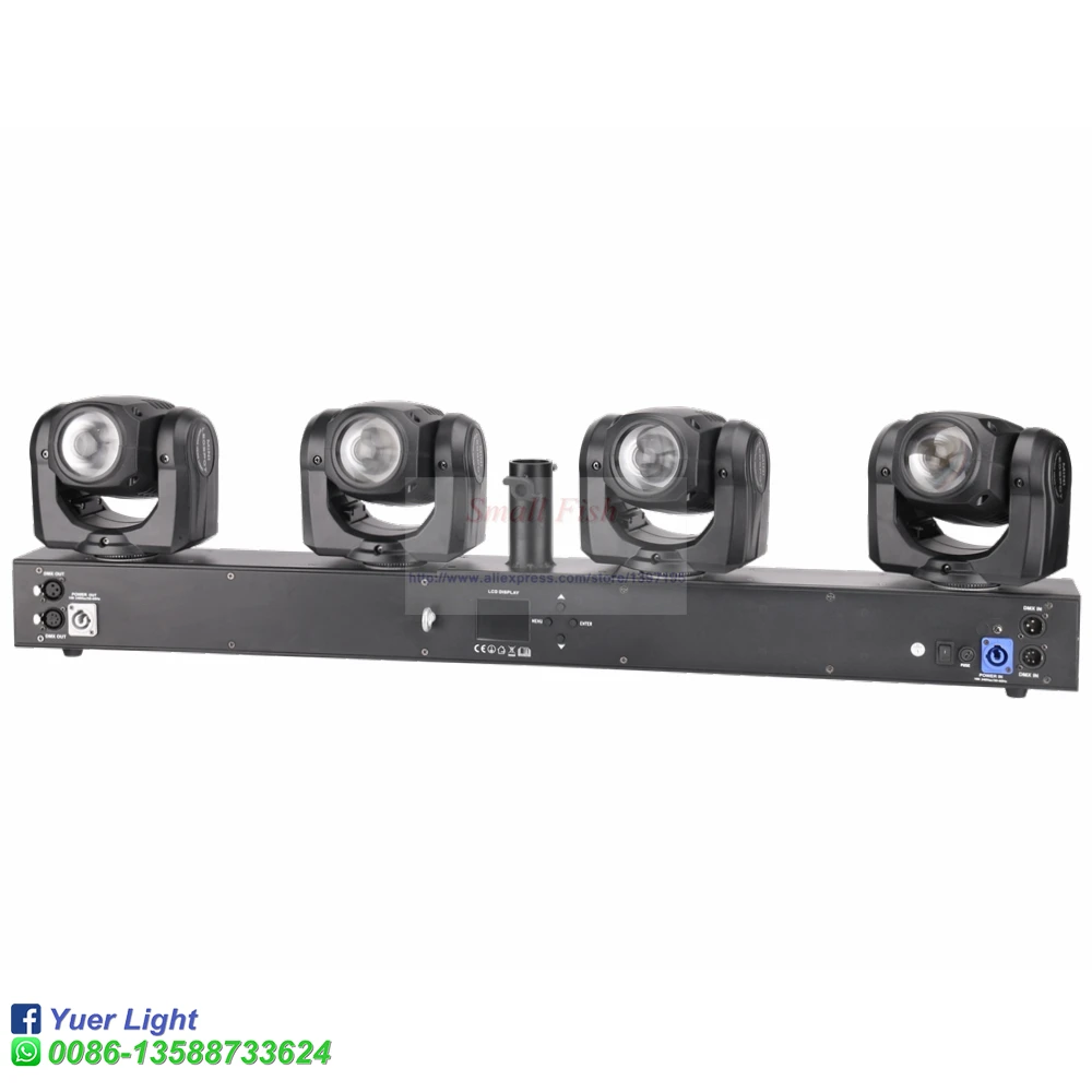 RGBW 4IN1 4x32 Вт светодиодный четырех головый Moving головной светильник высокого Мощность 200 Вт Quad стробоскоп светильник ing для вечерние диско ди-Джея свет для сцены парти светильник