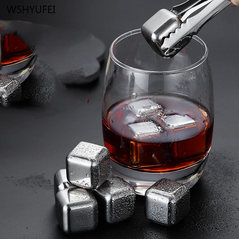 Креативные блоки из нержавеющей стали для льда ликера пива морозильник виски