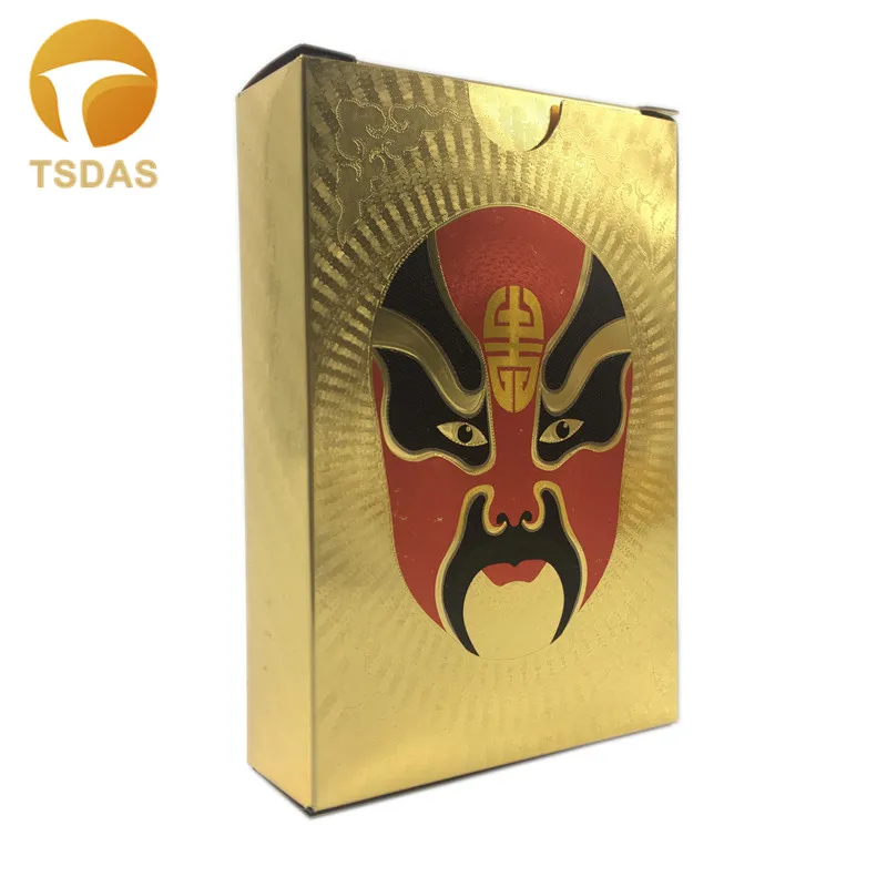 Вечерние Маски для лица позолоченные игральные карты 54 шт./компл. пластиковые с