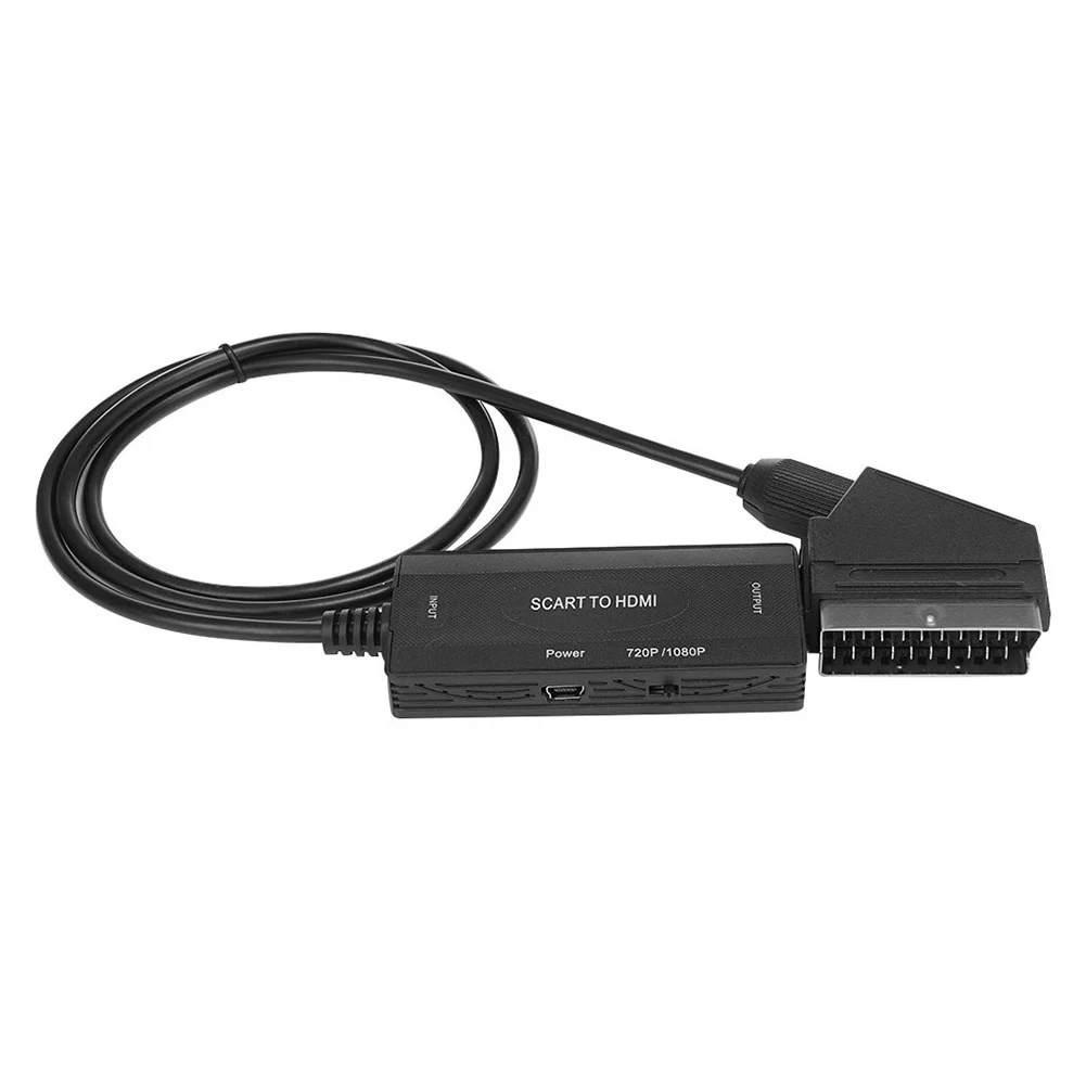 

720P 1080P Switch Monitor SCART To Converter Signal Video Audio Plug And Play Composite Scaler Projector Digital Analog