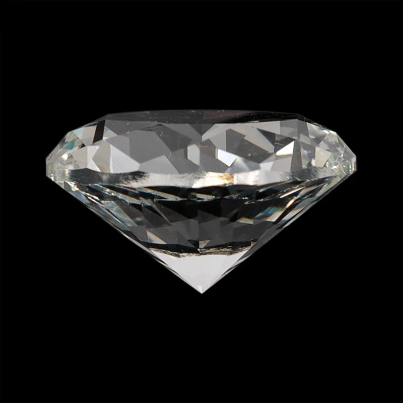 

60mm Transparent Crystal Diamond Glass Gem Handicraft Car Figurines Home decoration Paperweights Home Display