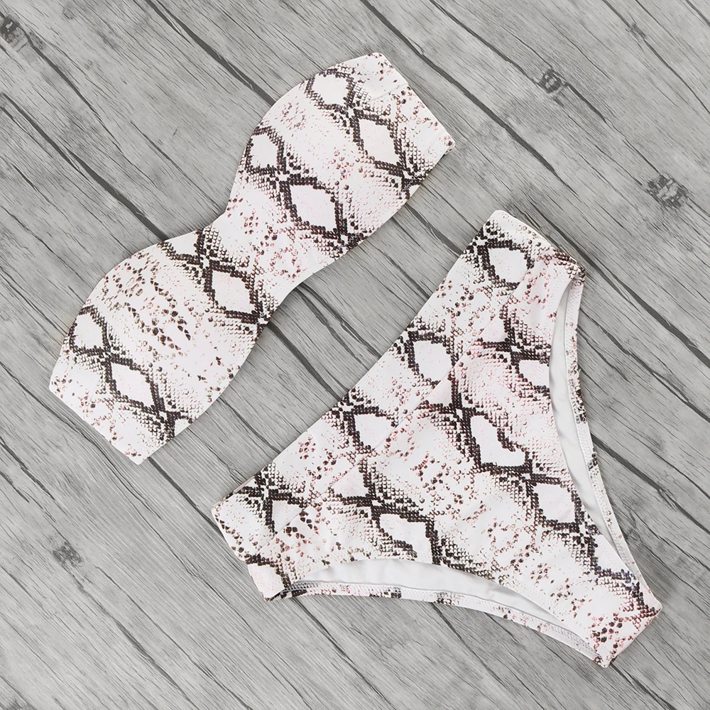 Женский леопардовый купальник с чашками пуш-ап | Спорт и развлечения