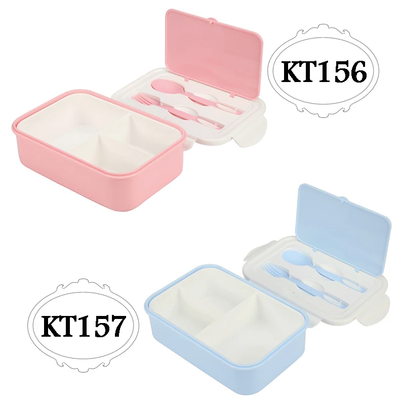 2 или 1 Bento Box для детей герметичный Ланч-бокс Microwavable контейнеры для еды большой ящик для хранения с отсеками