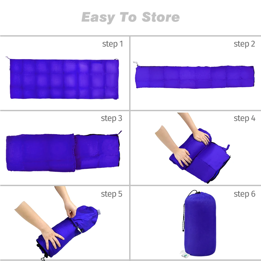 Спальный мешок GeerTop пуховик утки водонепроницаемый Сверхлегкий с компрессионным