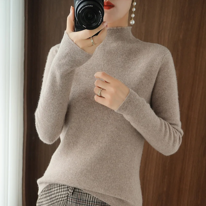 Кашемировый свитер Женская водолазка Женский вязаный зимний кашемировый для