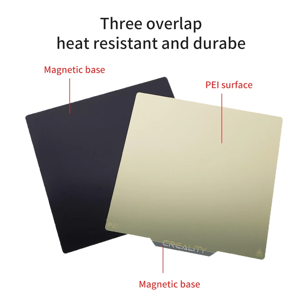 Пружинный стальной лист PEI с магнитной основой наклейка строительная пластина