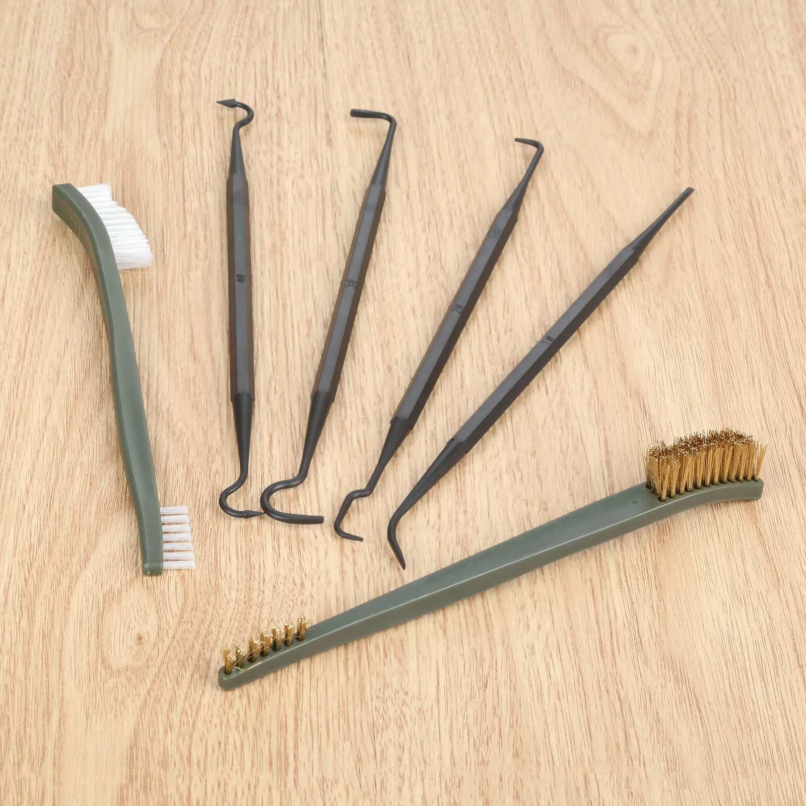 

6pcs Tactical Gun Cleaning Tool Hunting Accessories Nylon 4pcs Gun Rifle Pick & 2pcs Pistol Brushes For Shotgun Tube Cleaner Kit