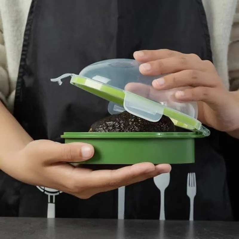 

Avocado Storage Box Transparent Cover Half Avocado Fruit Storage Box