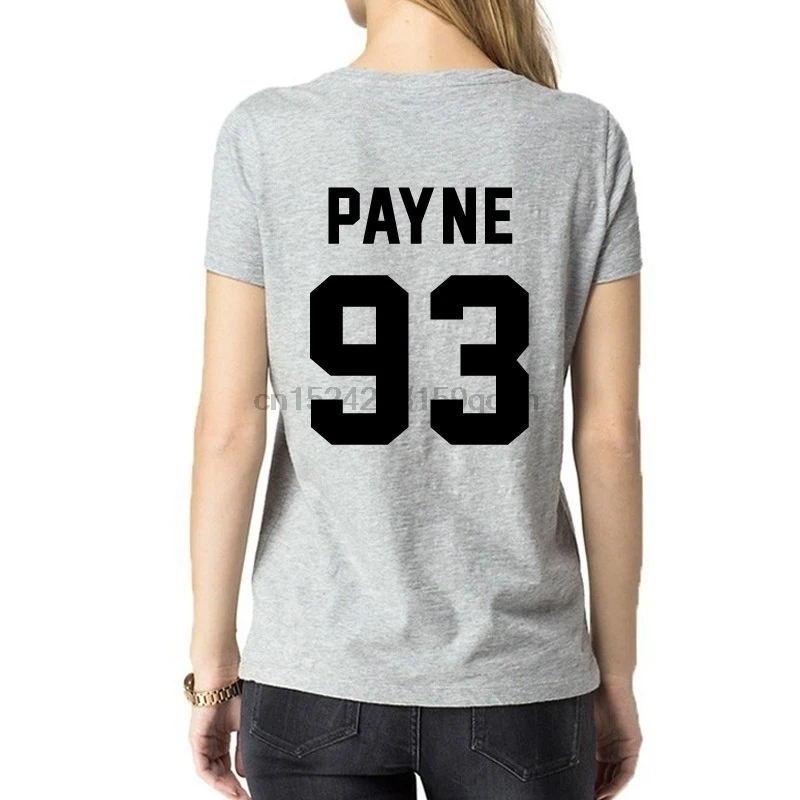 Лиам рубашка Пейн One Direction футболка PAYNE 93 спереди с буквенным принтом женская