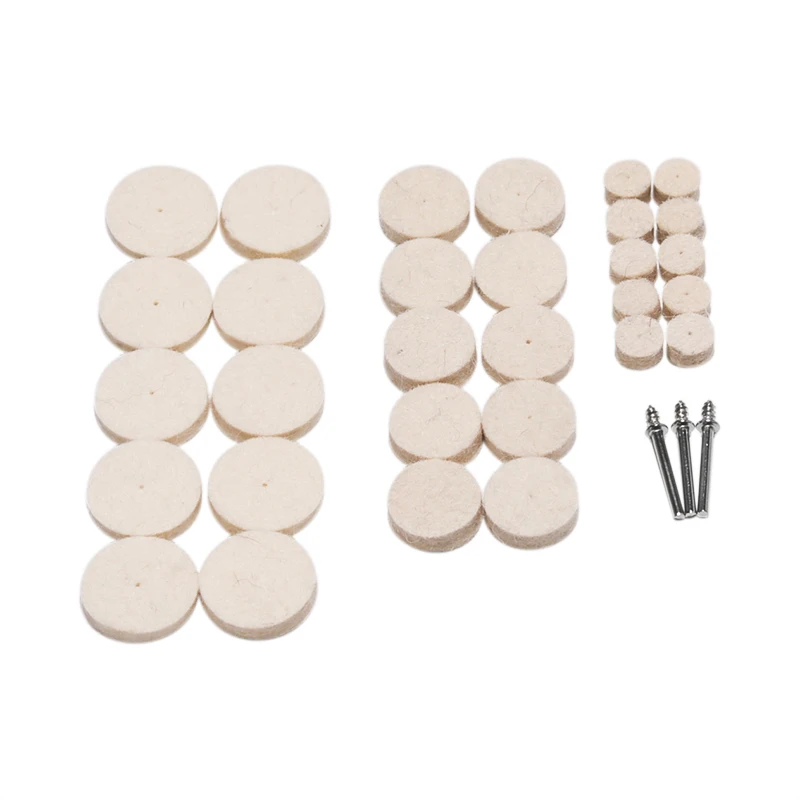 

33Pcs/Set Soft Felt Polishing Buffing Wheel Mop Pad Compound For Dremel Rotary Polishing Tool For Drill Electric Grinder