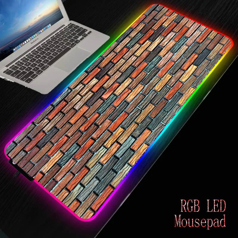 

MRGBEST New Ultra-thin Optical Mousepad Brick Wall Jpg Anti-Slip Wrist Rests Mice Mouse Pad Mats for Gaming Laptop Mousepad