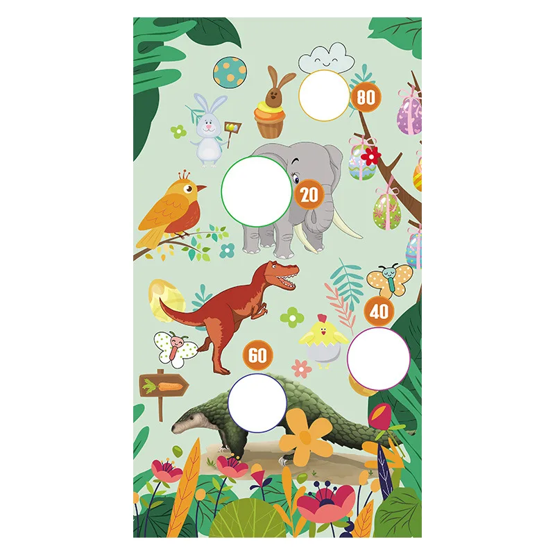 

Cartoon Sandbag Hanging Banner Kid Toy Flag Throwing Game Parent-Child Outdoor Activities Sandbag Hanging Banner Kids Party Game
