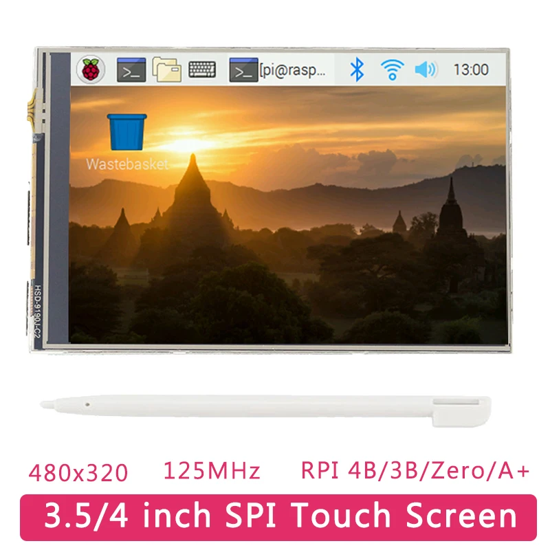 Raspberry Pi 4 Модель B 3 5 дюйма сенсорный Экран 480x320 125 МГц SPI ЖК дисплей видео игры