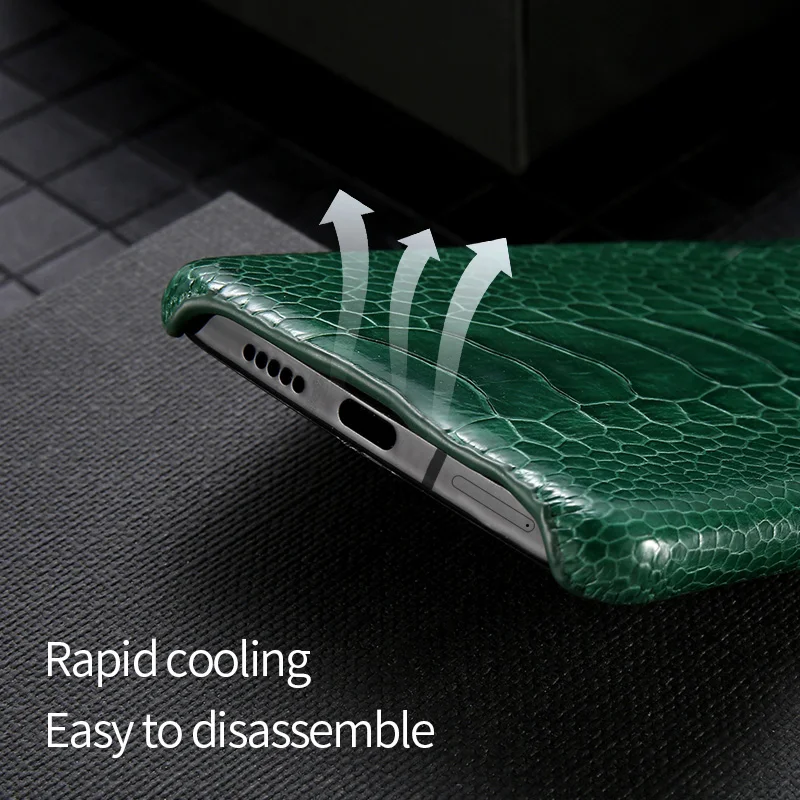 Роскошный чехол для телефона из натуральной кожи страуса Oneplus 7T 7 Pro 6 6T 7TPRO 9 задняя