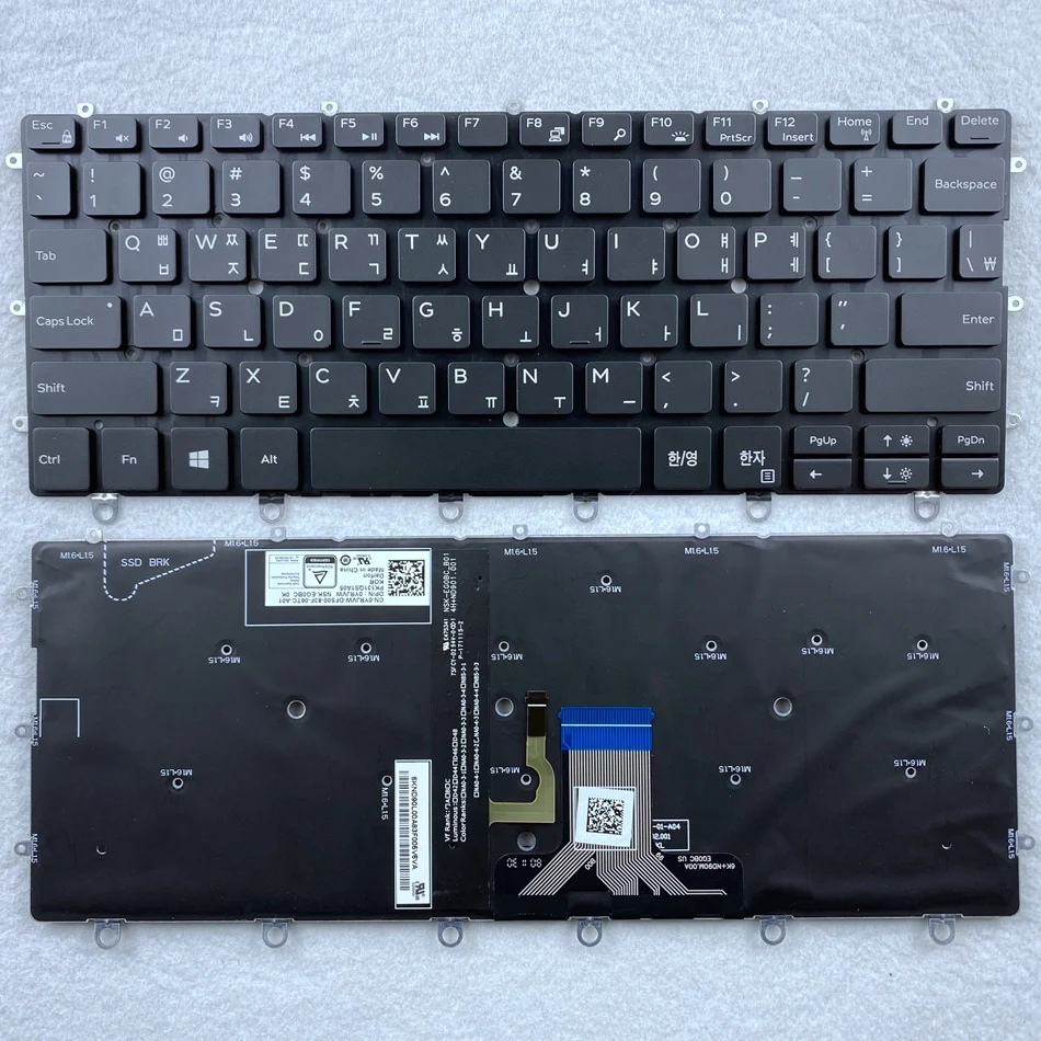 Корейская Клавиатура для ноутбука с подсветкой DELL 2 в 1 XPS 13 9365 P71G 0WPCF9 WPCF9 |