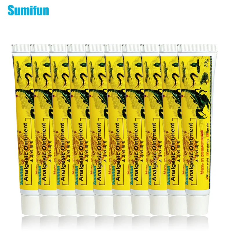 

Sumifun 10pcs New Scorpion Ointment Pain Relief Ointment Herbal Cream For Rheumatoid Arthritis Joint Muscle Rub Medical Plaster