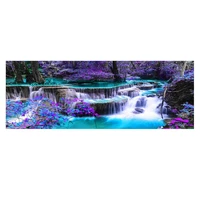 waterfall complete diamond painting home decoration 5d diy diamond embroidery landscape landscape mosaic round rhinestone pictur