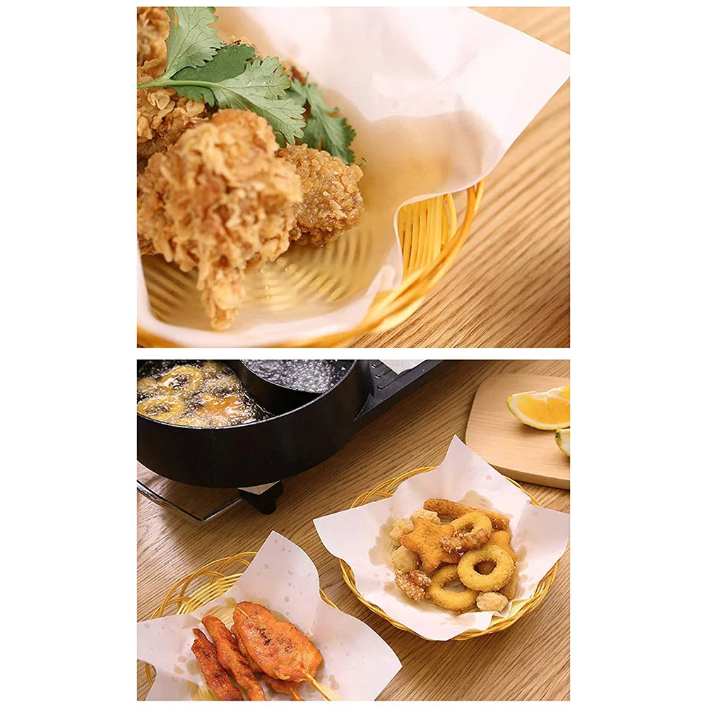 50 листов/пакет кухонная бумага Tempura маслопоглощающий лист для слива глубоко