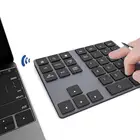 Клавиатура с Bluetooth, цифровая клавиатура, IKOS, 34Key, портативная, с алюминиевым корпусом, совместима с Macbook Surface Laptop Mac Windows