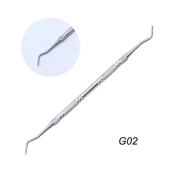STZ, профессиональные инструменты для удаления кутикулы, двойная головка, средство для удаления омертвевшей кожи, нержавеющая сталь, инструменты для маникюра, G01-07 - Цвет: G02