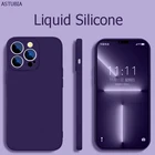 1DS Новый Ультратонкий Роскошный квадратный жидкий силиконовый чехол для iPhone 13 12 Mini 11 Pro Max XR XS SE2 7 8 Plus противоударный мягкий чехол