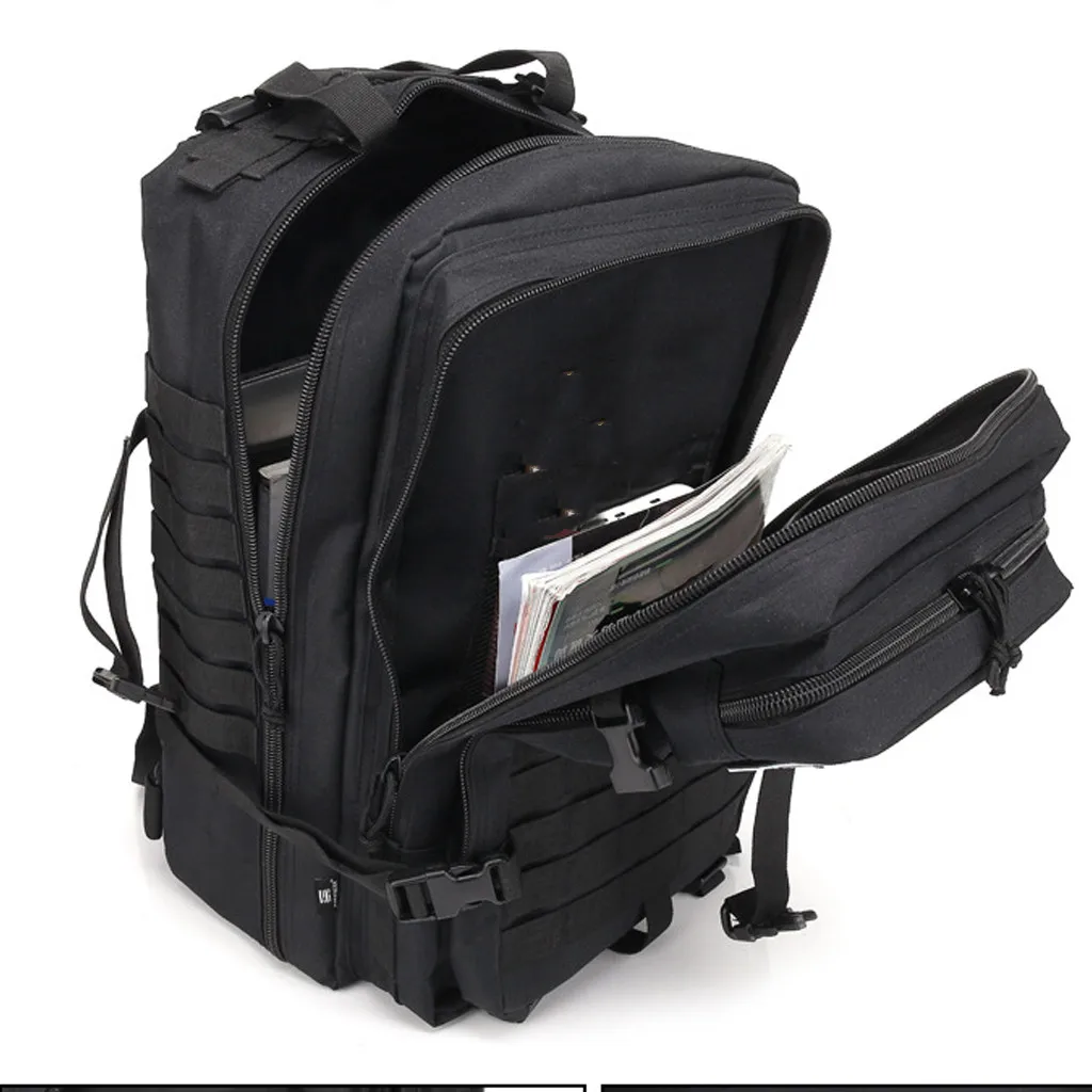 50L Outdoor Camping Bag Military Day Backpack Tactical Rucksack Brown Black Waterproof Backpack For Hiking Camping Traveling