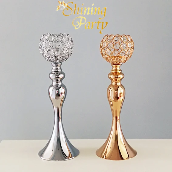 39 см (15 дюймов) Высокий Свадебный центральный элемент подсвечник дорожный